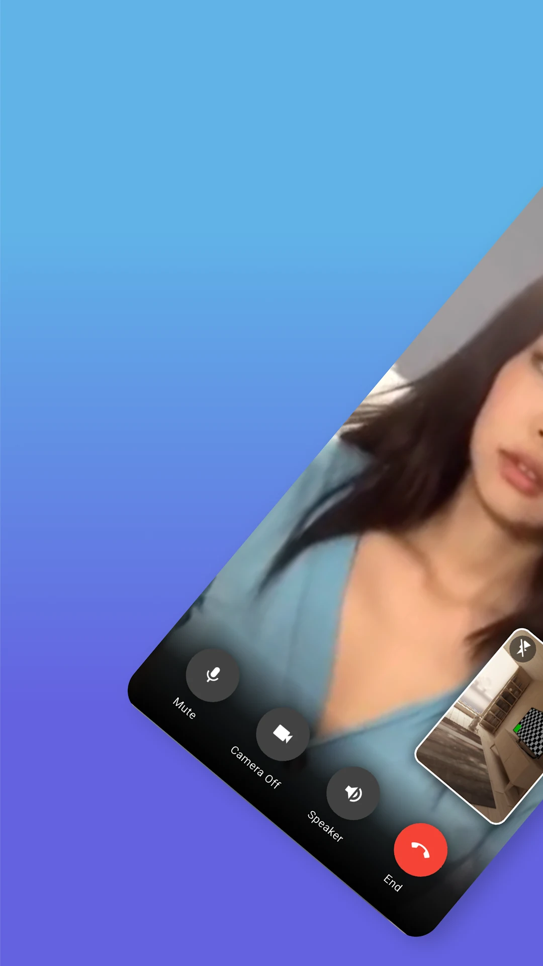 Simulated celebrity video call in Fake Celebs Call Prank
